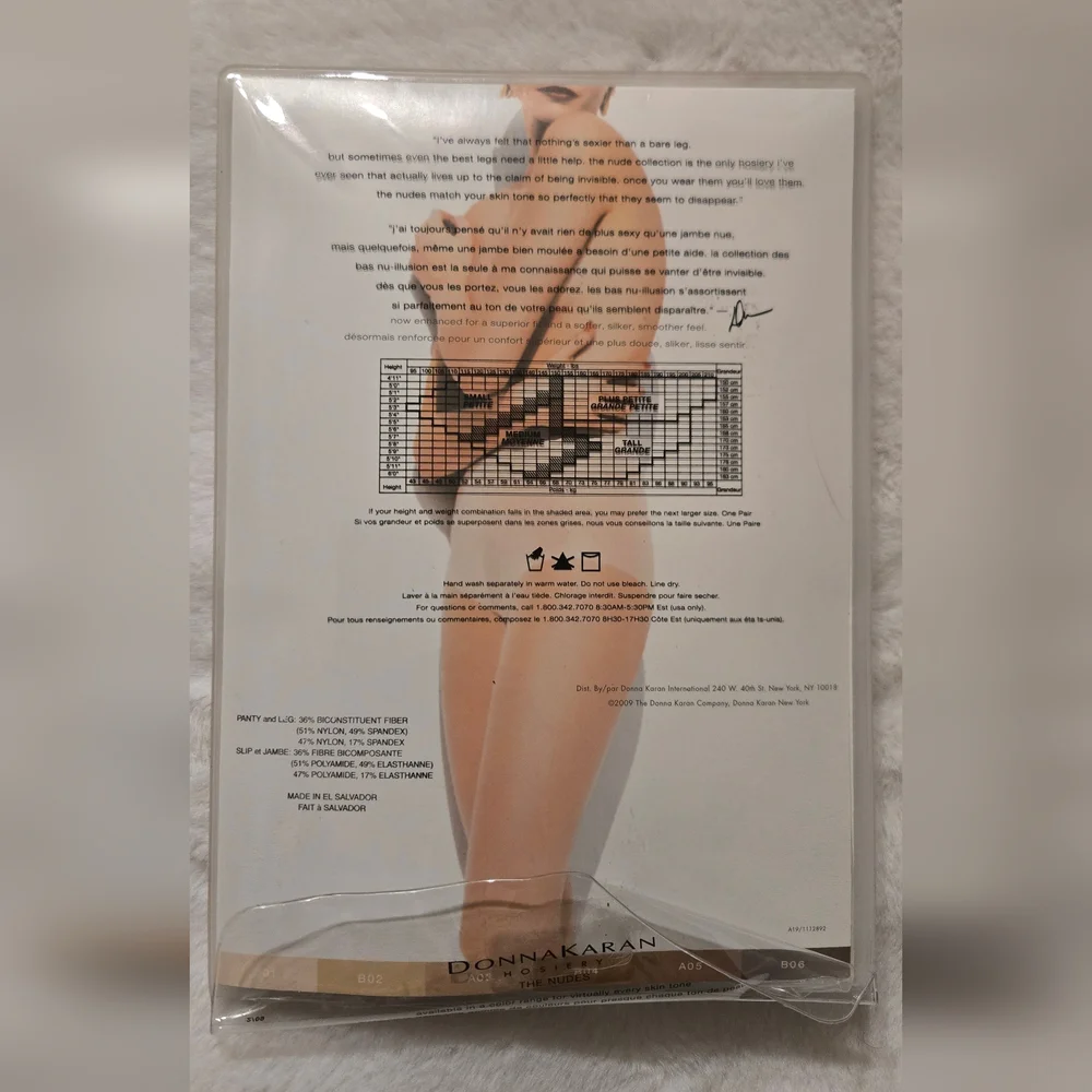 Donna Karan New York The Nudes Tone B08 Medium Control Top Enhamced Fit A19 New
